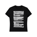 "black i miss you" tee
