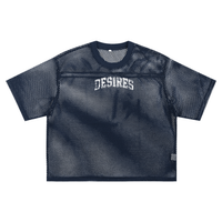 Desire Mesh Tee "Navy Blue"